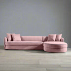 Linda Curvy Sectional L Shape Sofa