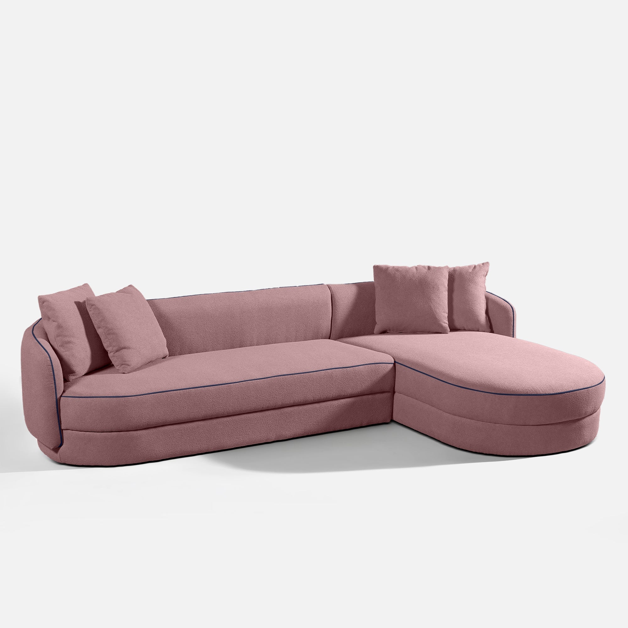 Linda Curvy Sectional L Shape Sofa