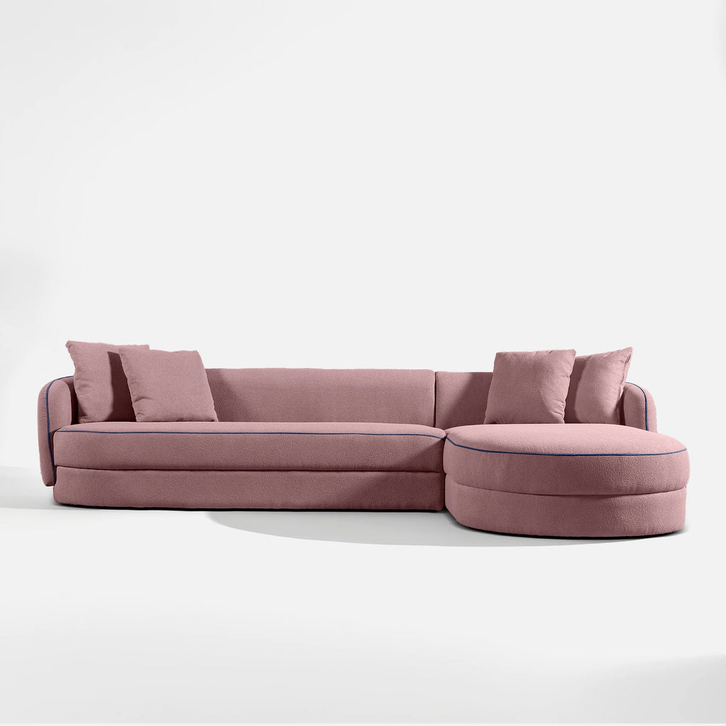 Linda Curvy Sectional L Shape Sofa