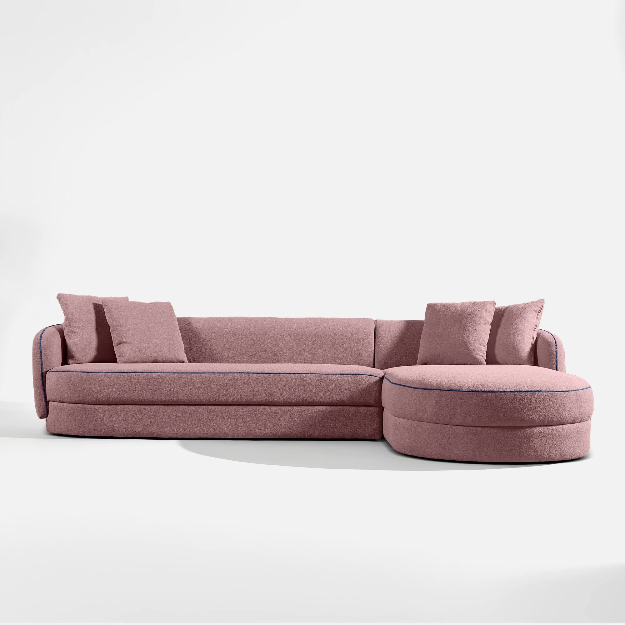 Linda Curvy Sectional L Shape Sofa