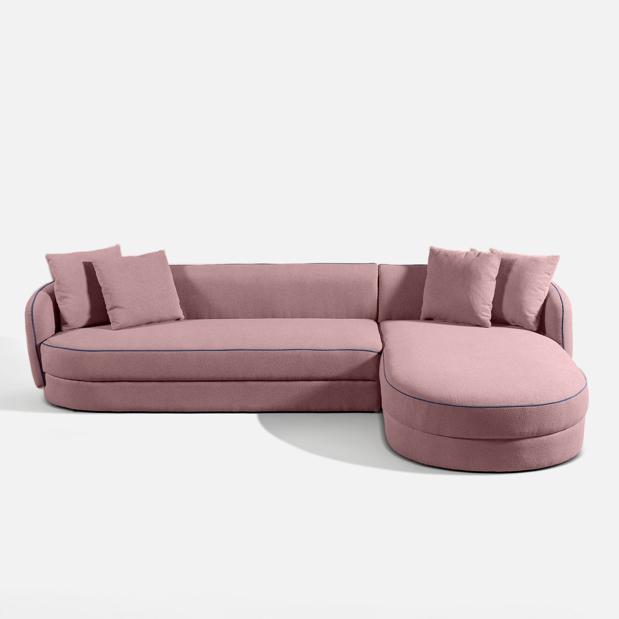 Linda Curvy Sectional L Shape Sofa