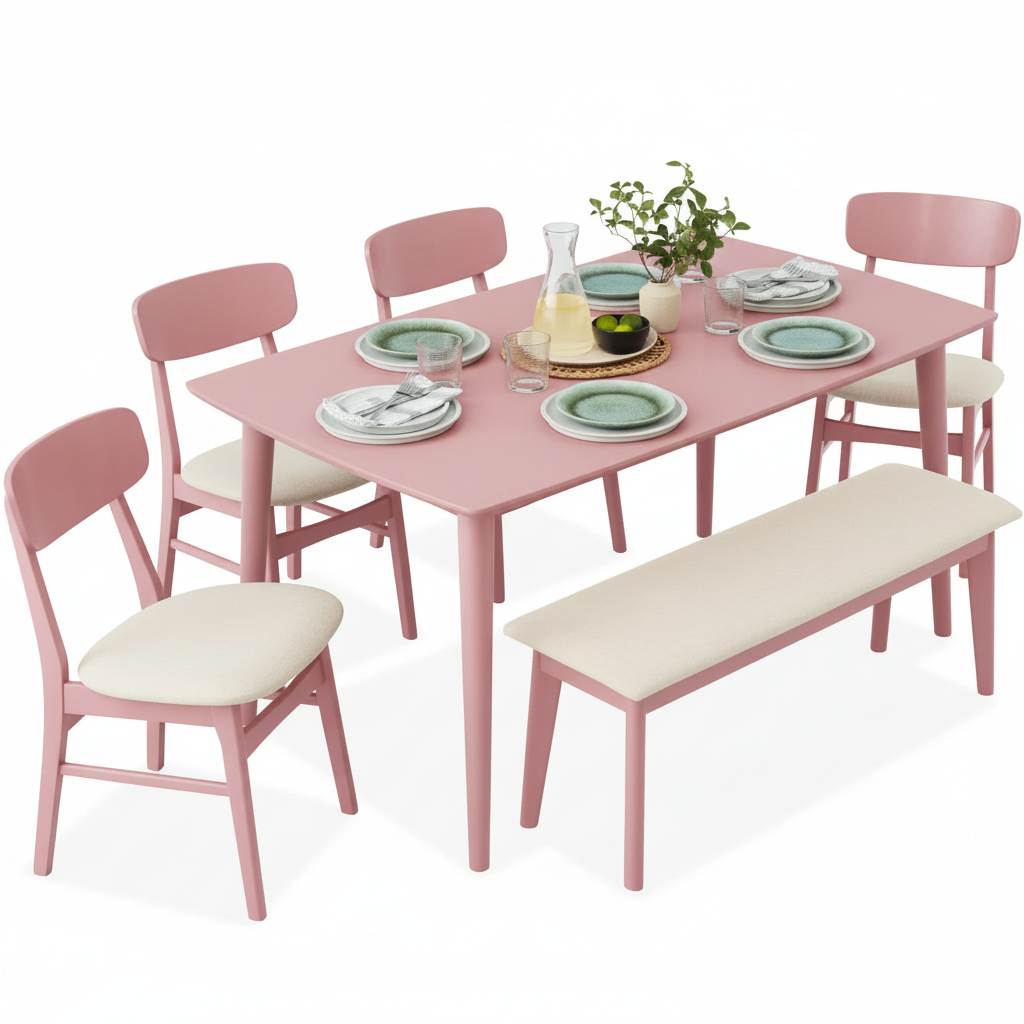 Lindsae Dining Set 6 Seater