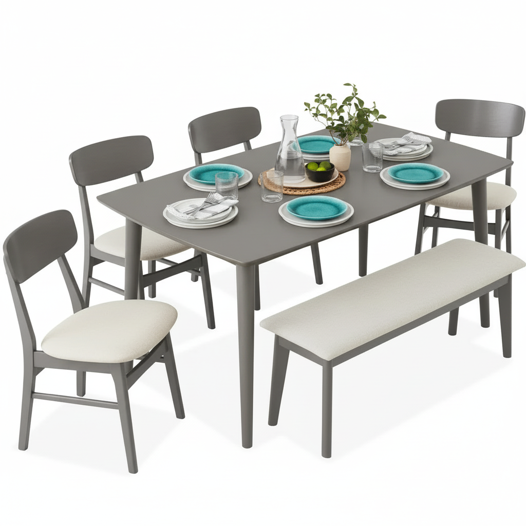 Lindsae Dining Set 6 Seater