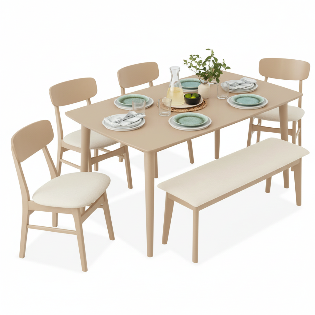 Lindsae Dining Set 6 Seater