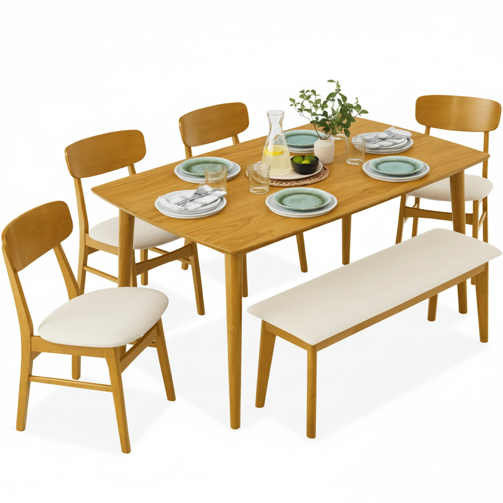 Lindsae Dining Set 6 Seater