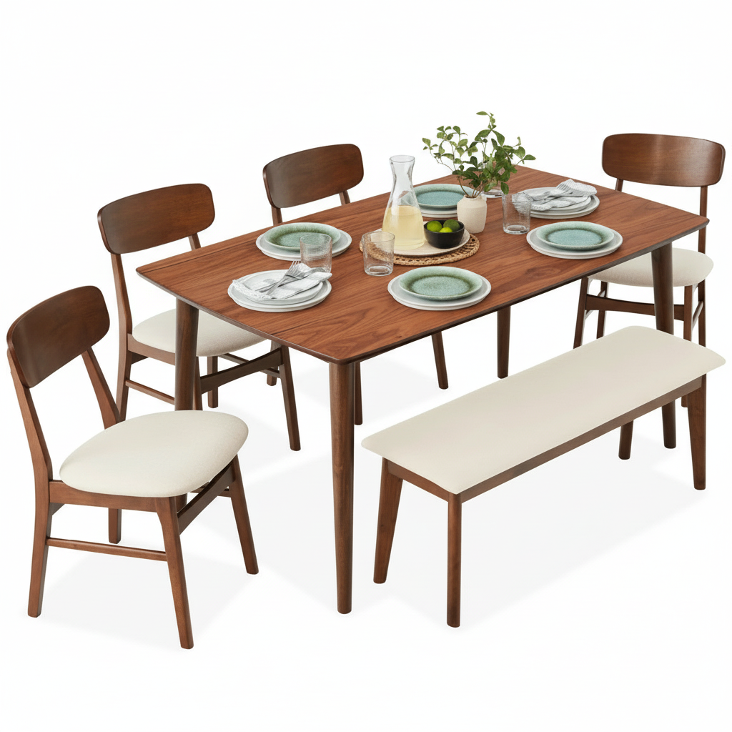Lindsae Dining Set 6 Seater