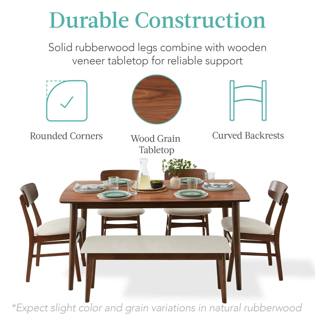 Lindsae Dining Set 6 Seater