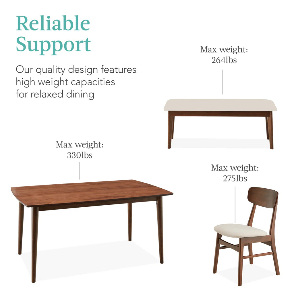 Lindsae Dining Set 6 Seater