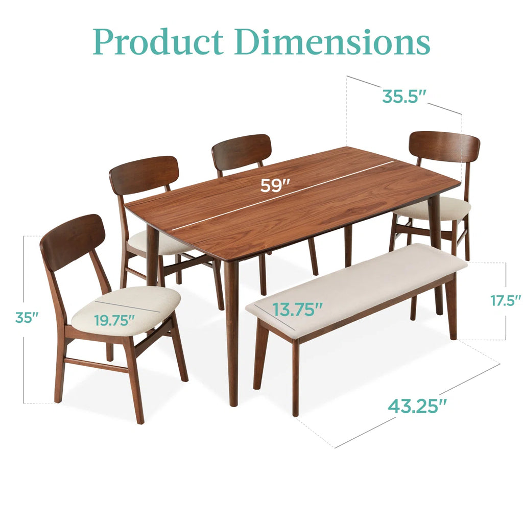 Lindsae Dining Set 6 Seater