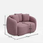 Lisa Curvy Love Seat Sofa Chair