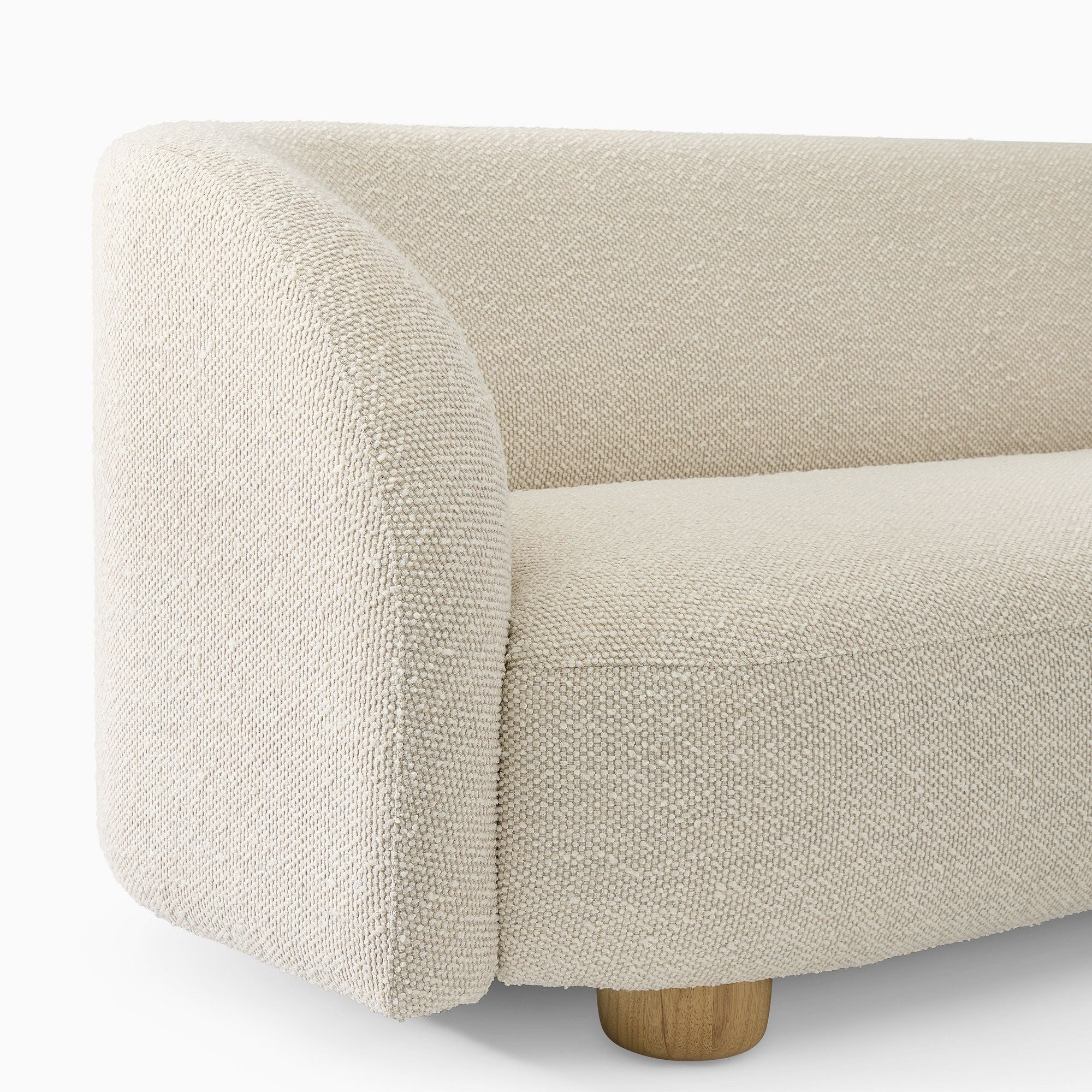Michelle Boucle Curvy 3-Seater Sofa