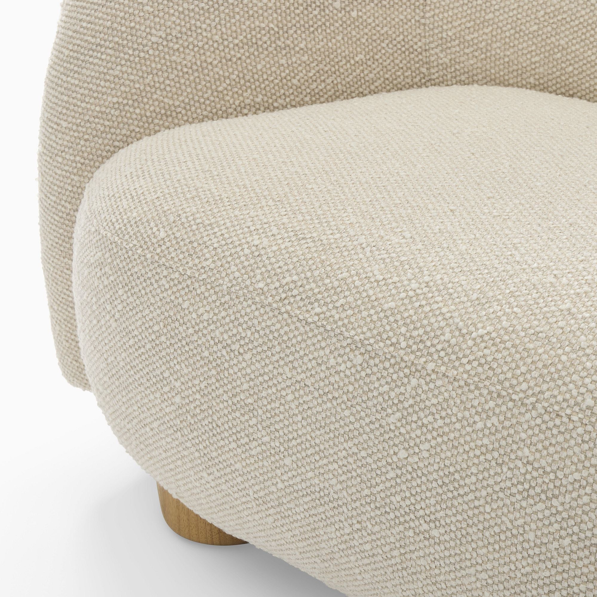 Michelle Boucle Curvy 3-Seater Sofa