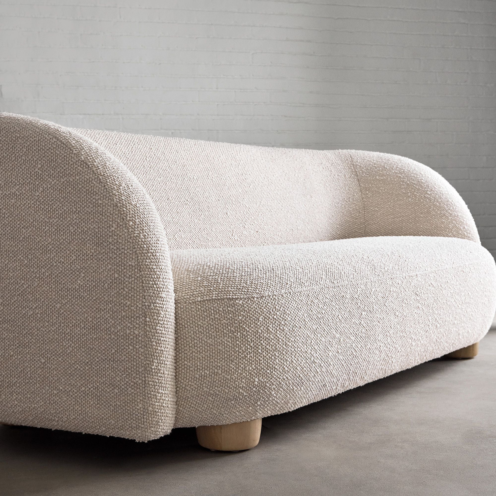 Michelle Boucle Curvy 3-Seater Sofa
