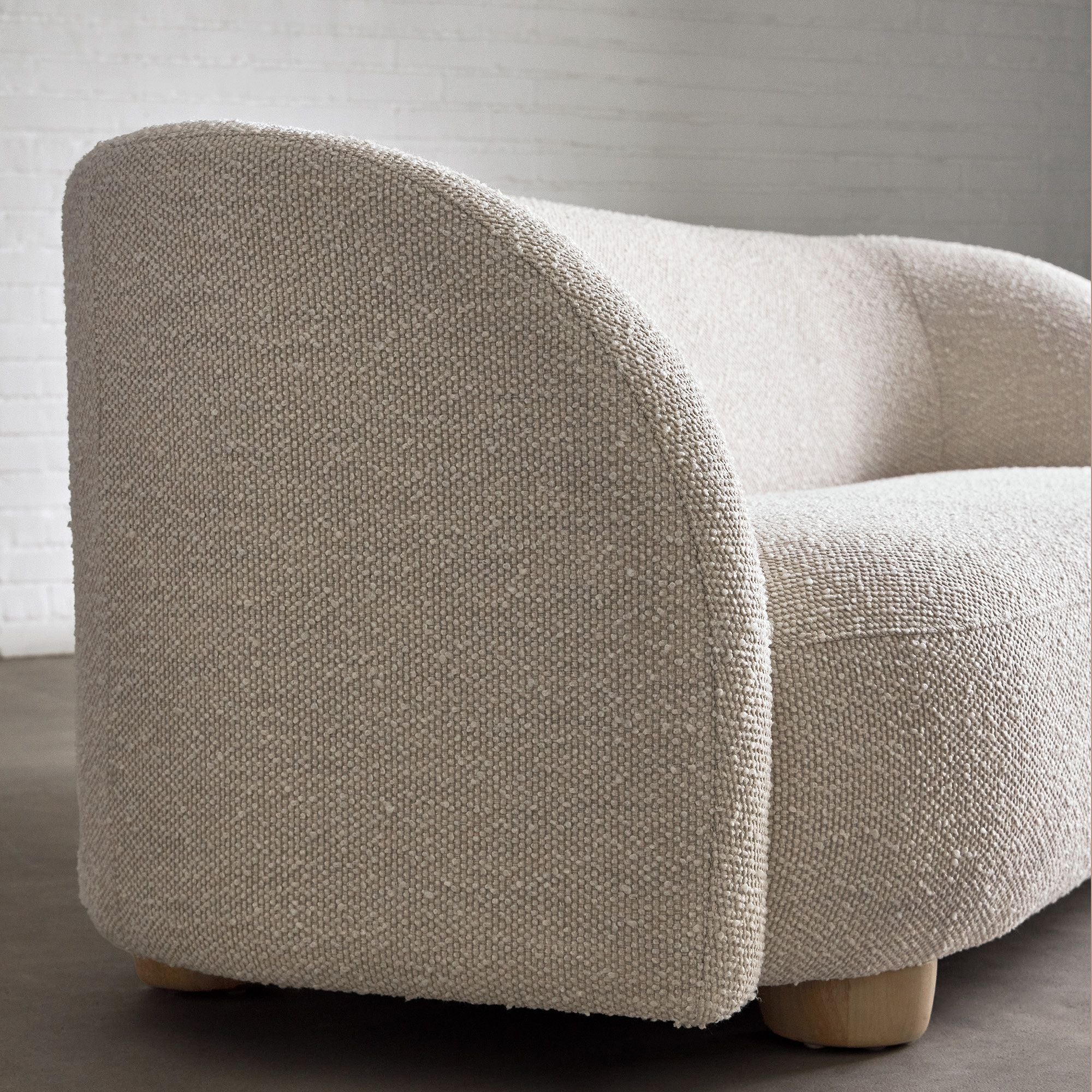 Michelle Boucle Curvy 3-Seater Sofa