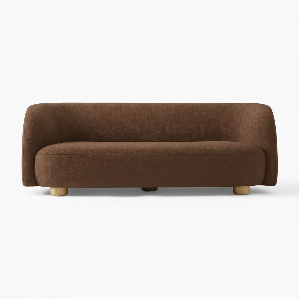 Michelle Boucle Curvy 3-Seater Sofa