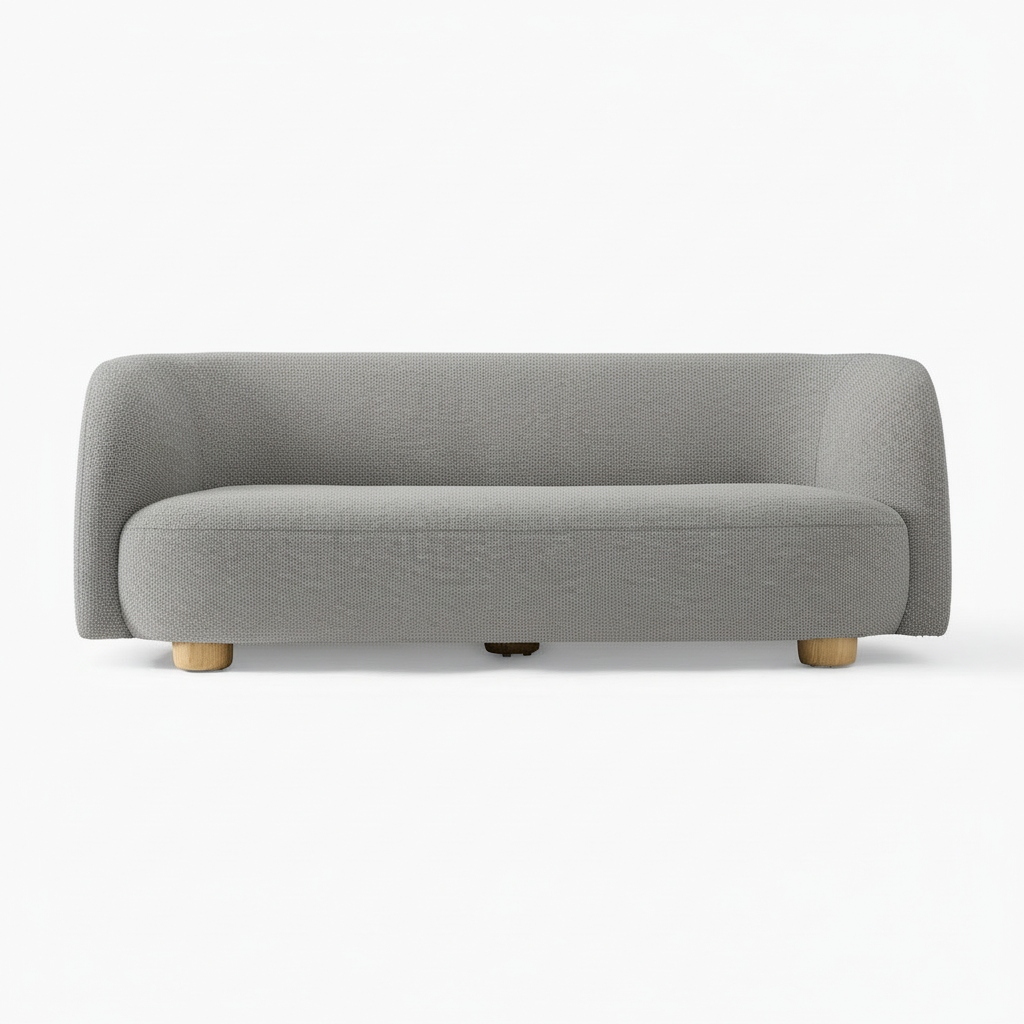 Michelle Boucle Curvy 3-Seater Sofa