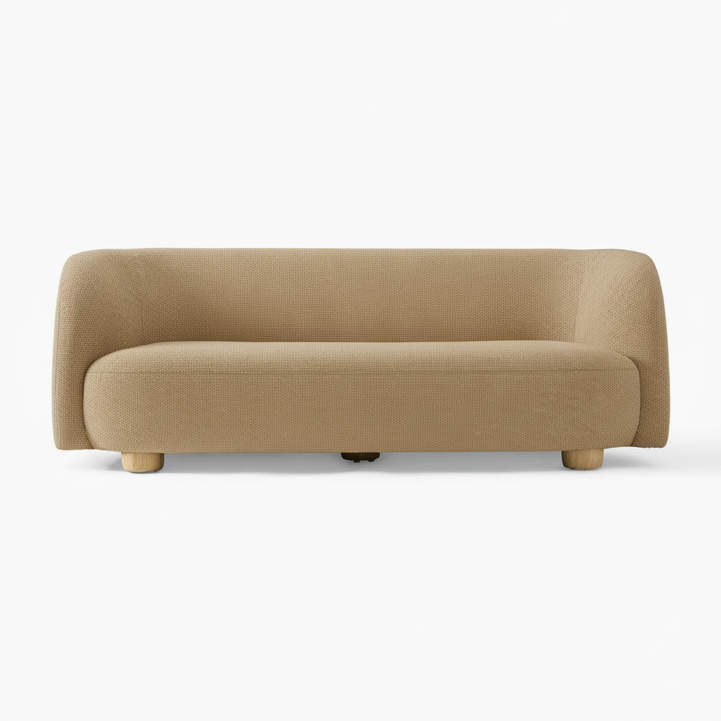 Michelle Boucle Curvy 3-Seater Sofa