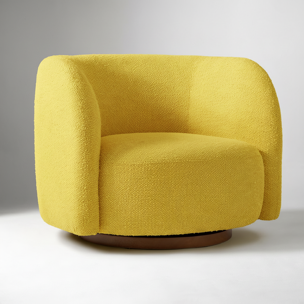 Michelle Boucle Swivel Sofa Chair