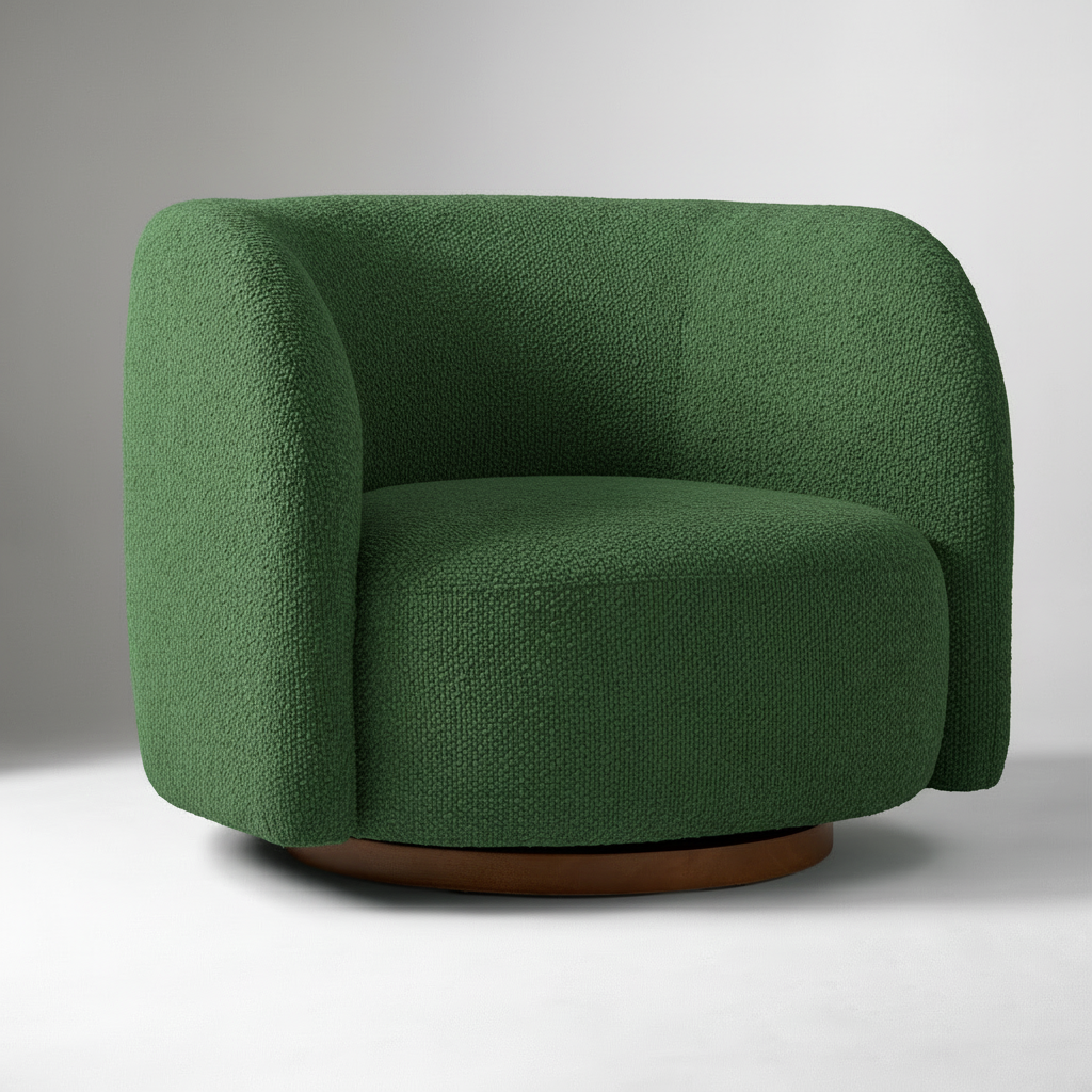 Michelle Boucle Swivel Sofa Chair