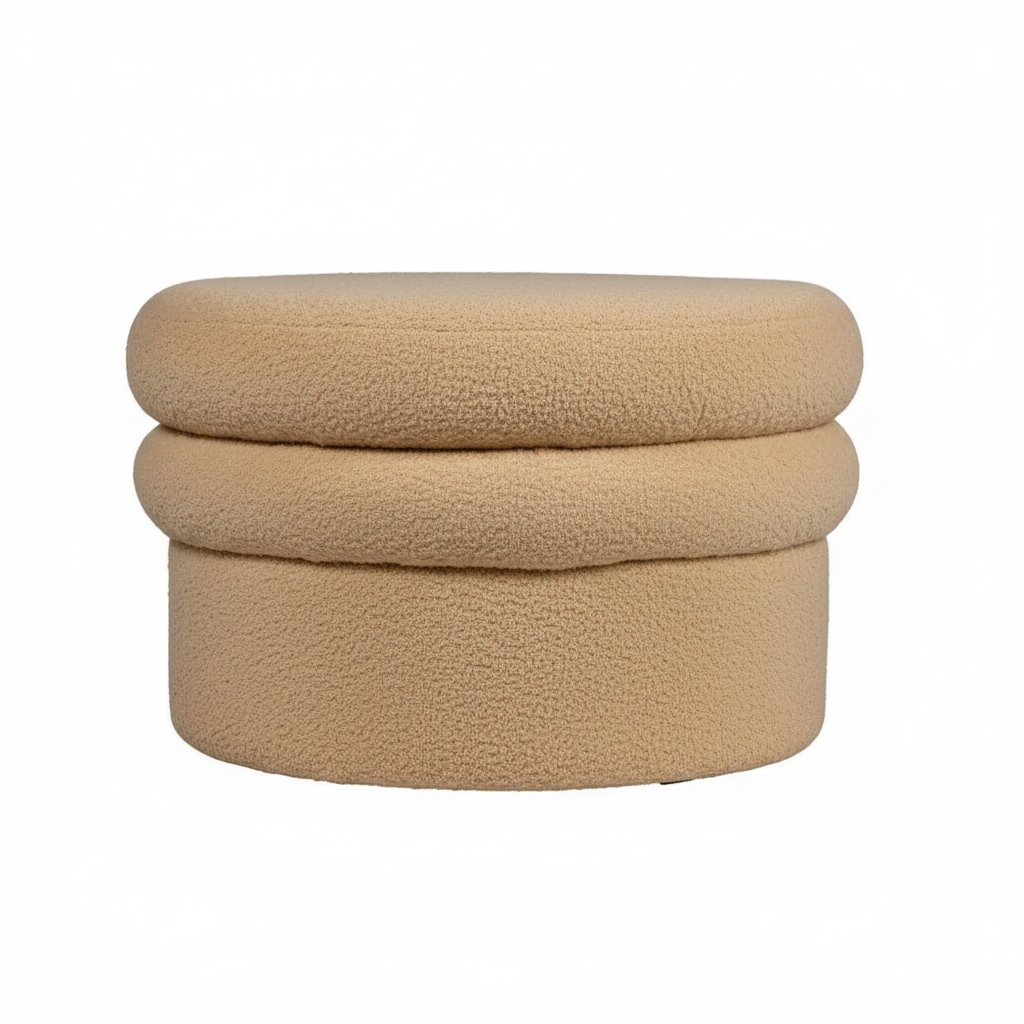 Landyn Boucle Ottoman