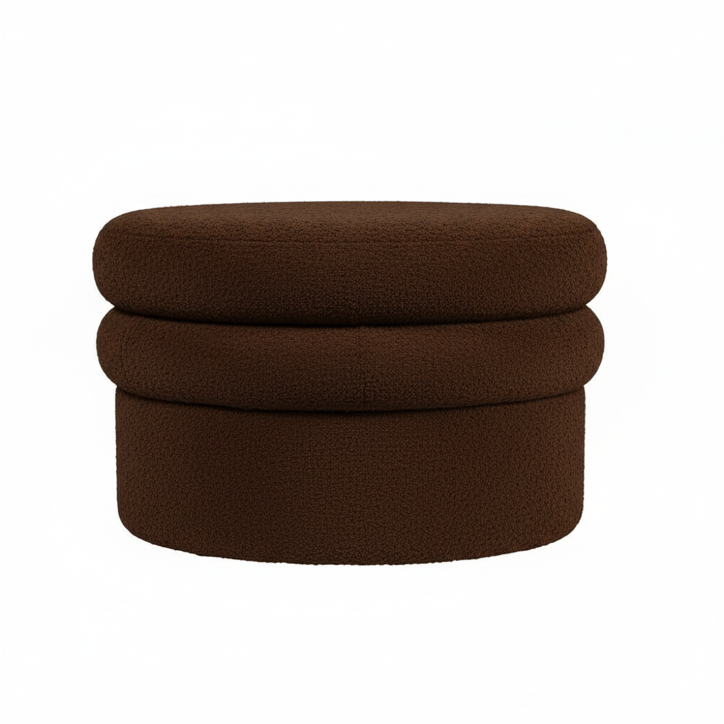Landyn Boucle Ottoman