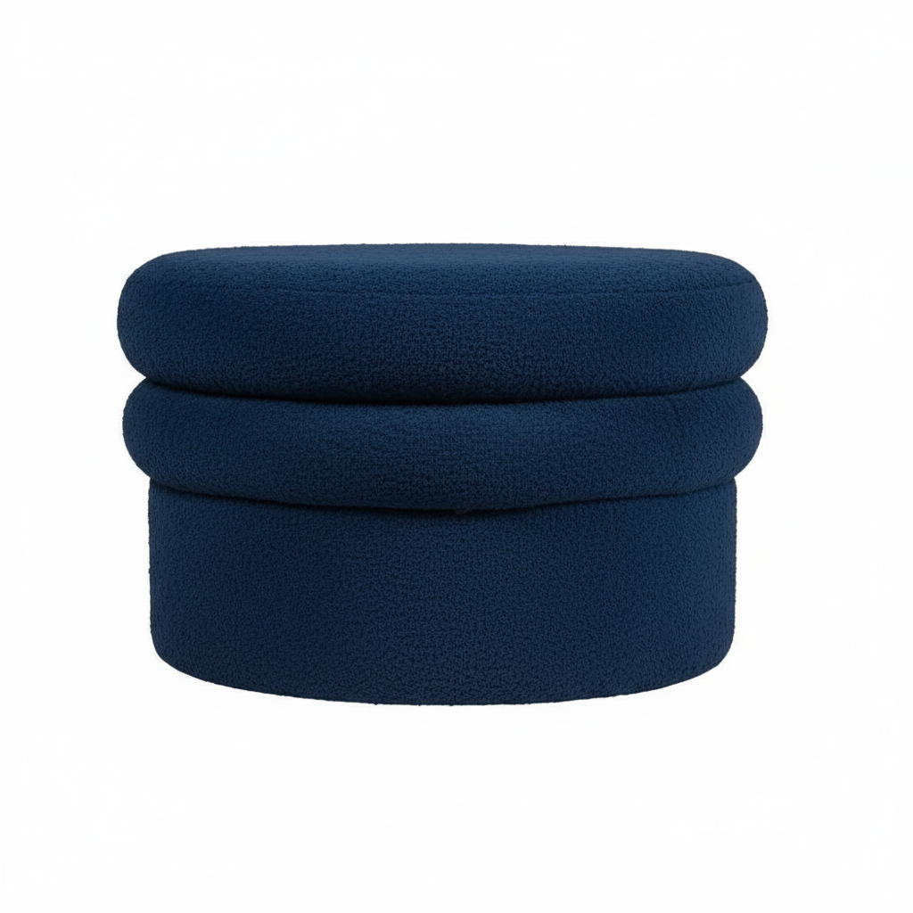 Landyn Boucle Ottoman