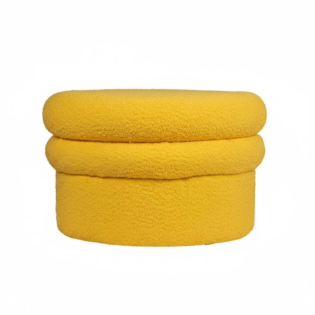 Landyn Boucle Ottoman