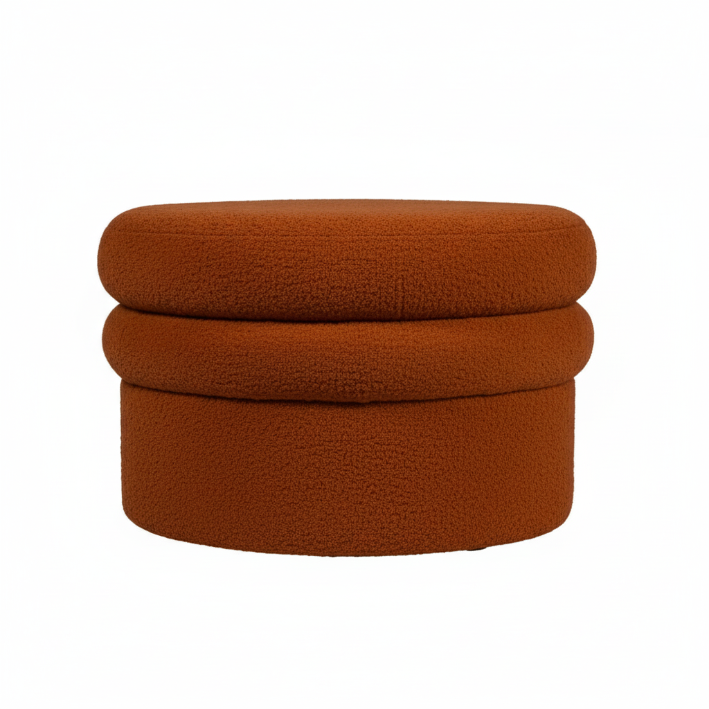 Landyn Boucle Ottoman