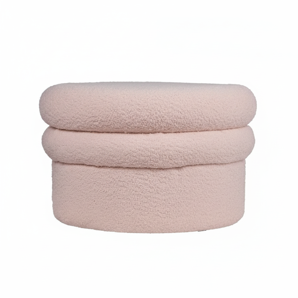 Landyn Boucle Ottoman