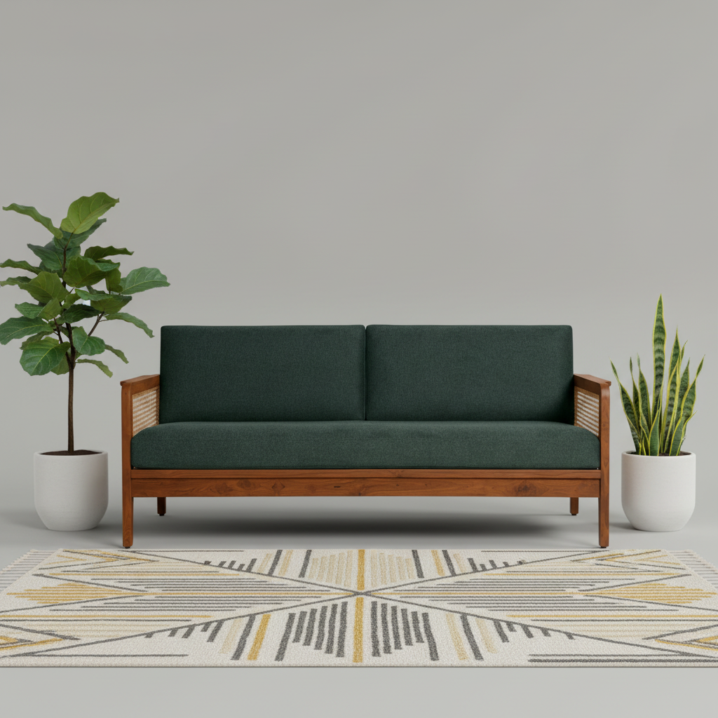 Silas 3 Seater Teak Sofa