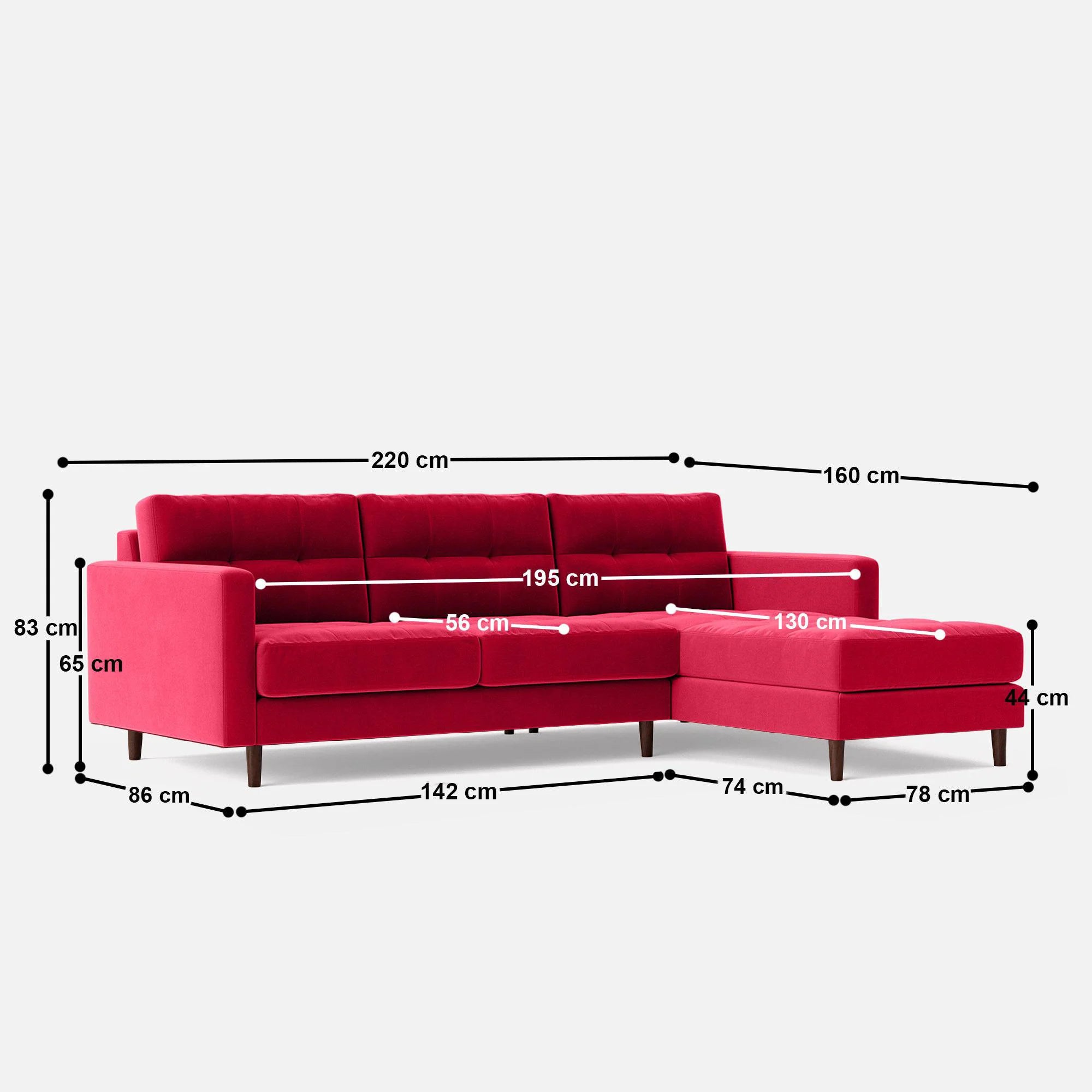 Rebecca Sectional L Shape Sofa