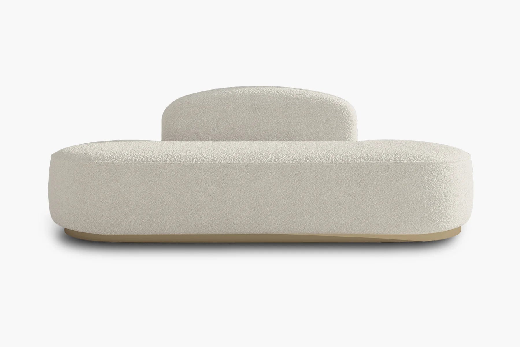 Rotondo Curved Armless 3-Seater Sofa