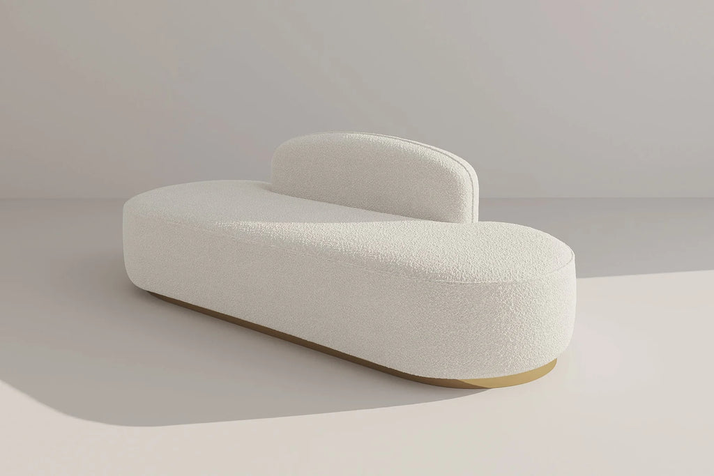 Rotondo Curved Armless 3-Seater Sofa