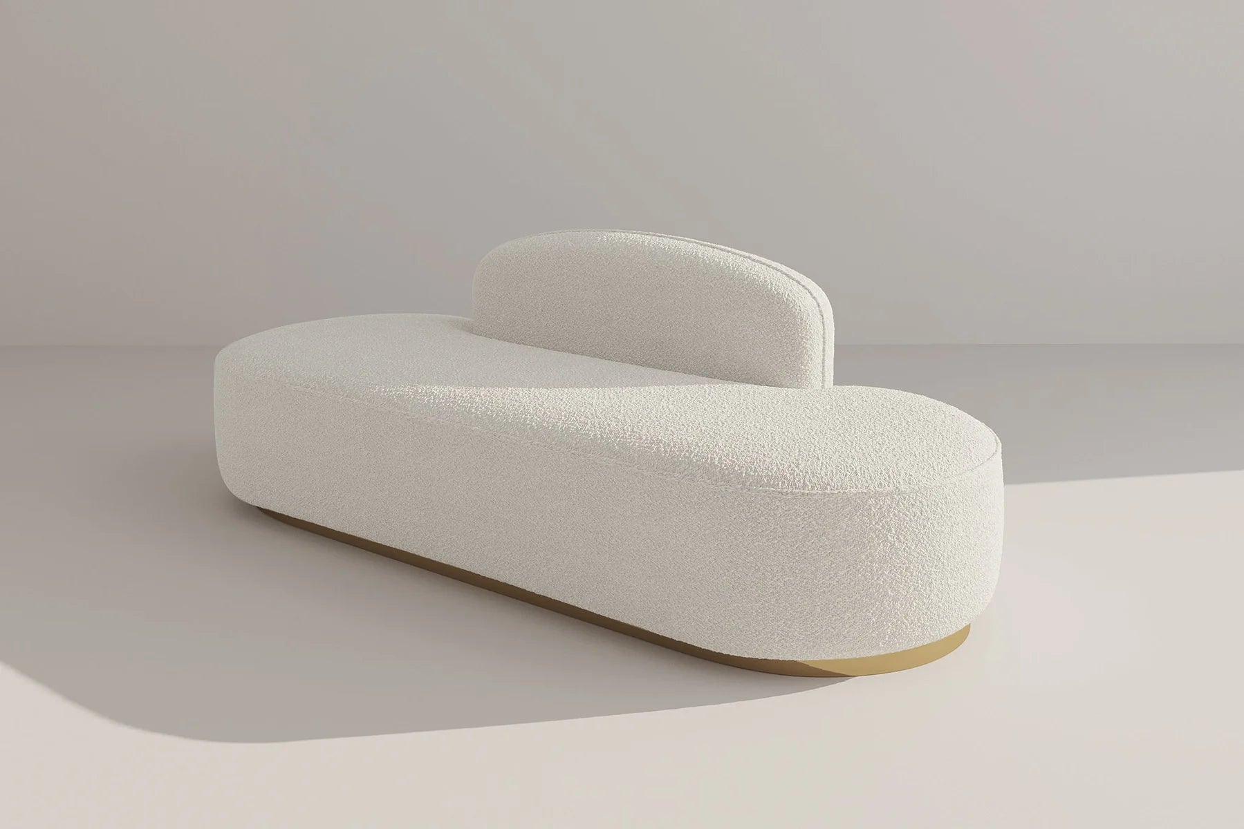 Rotondo Curved Armless 3-Seater Sofa