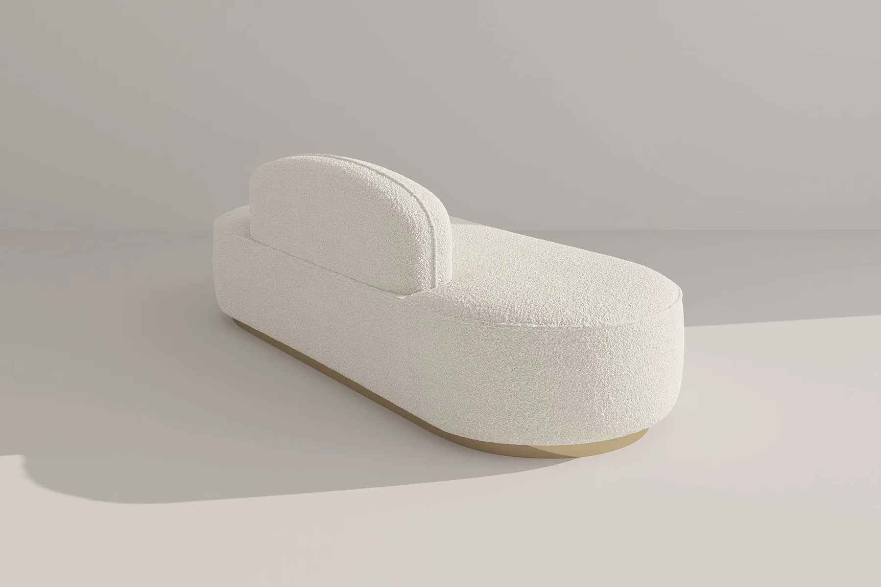 Rotondo Curved Armless 3-Seater Sofa