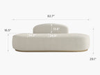 Rotondo Curved Armless 3-Seater Sofa
