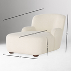 Elizabethtown Boucle Chaise Lounge