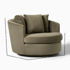 Viv Grand Swivel Sofa Chair