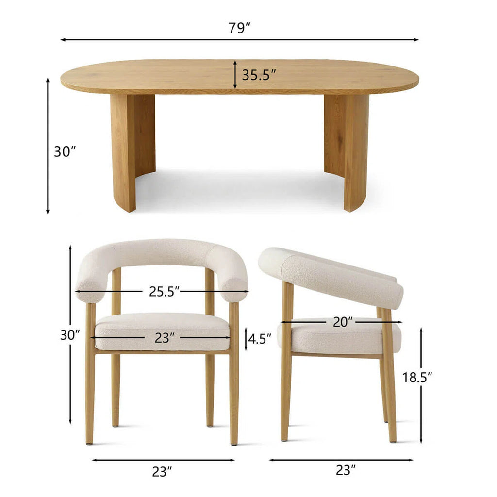 Solaze Dining Set 6 Seater