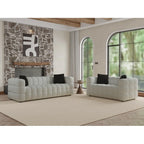 Mark Boucle 5 Seater Sofa Set
