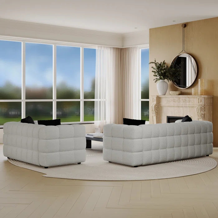 Mark Boucle 5 Seater Sofa Set
