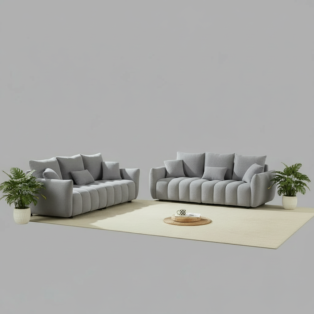 Dalonna  6 Seater Boucle Sofa