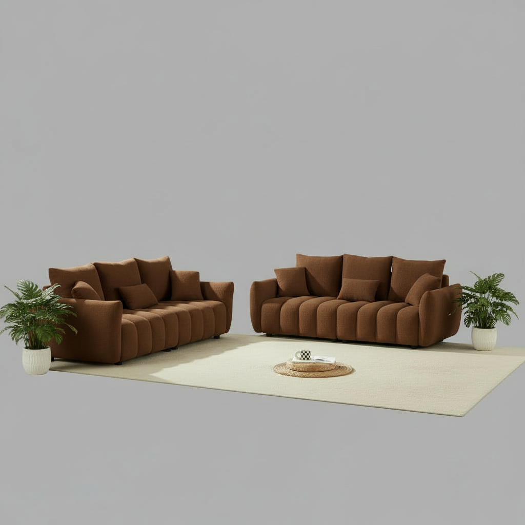 Dalonna  6 Seater Boucle Sofa
