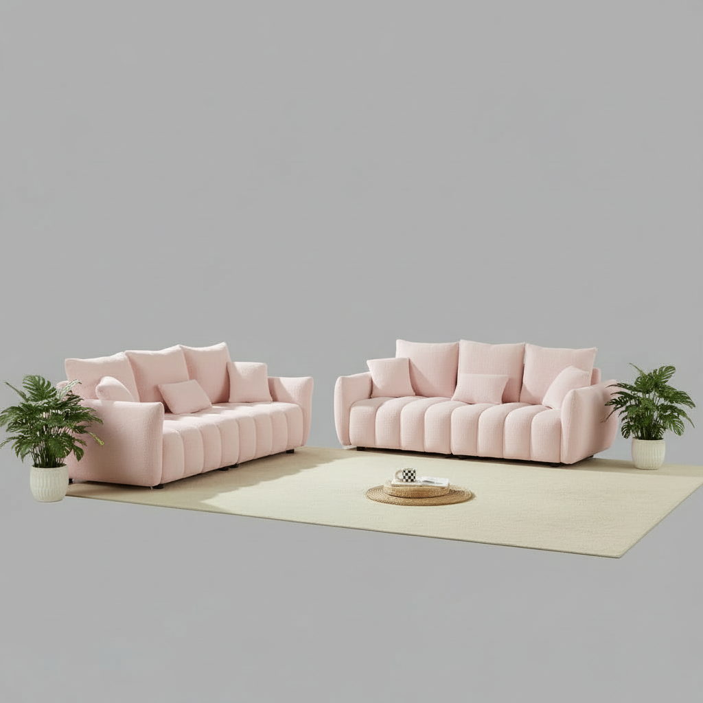 Dalonna  6 Seater Boucle Sofa