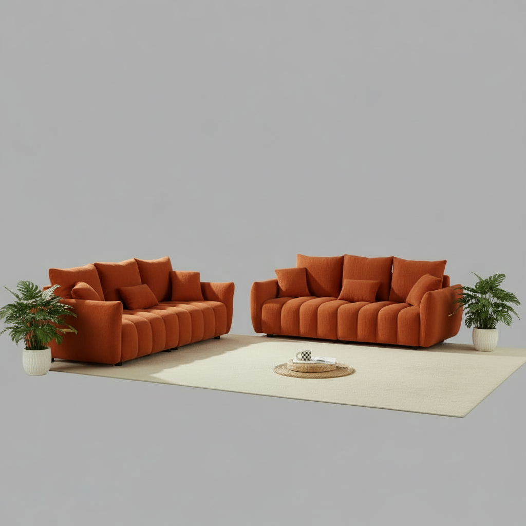 Dalonna  6 Seater Boucle Sofa