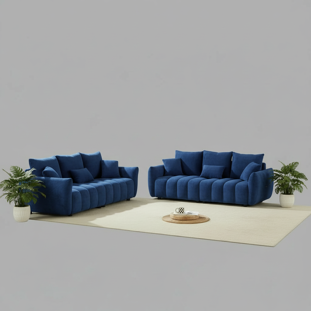 Dalonna  6 Seater Boucle Sofa