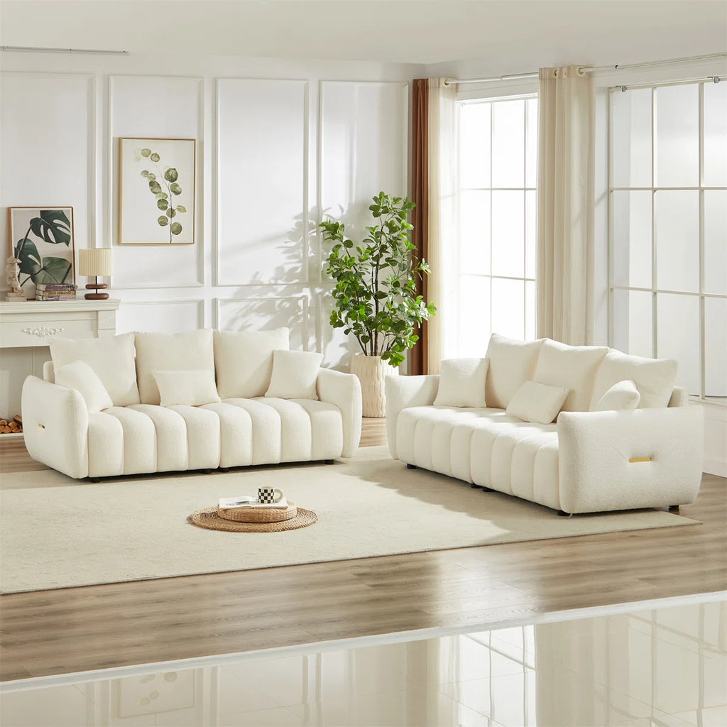 Dalonna  6 Seater Boucle Sofa