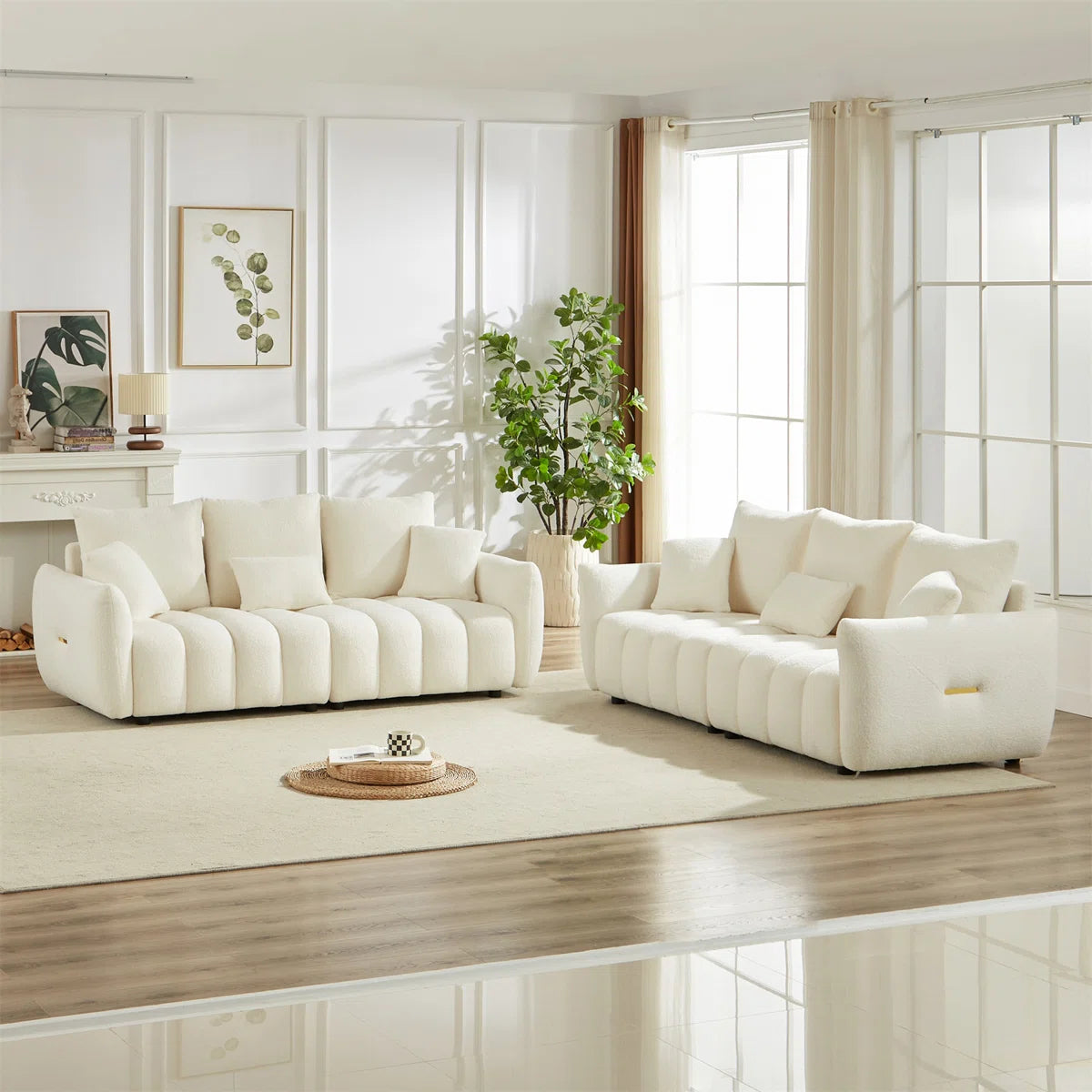 Dalonna  6 Seater Boucle Sofa
