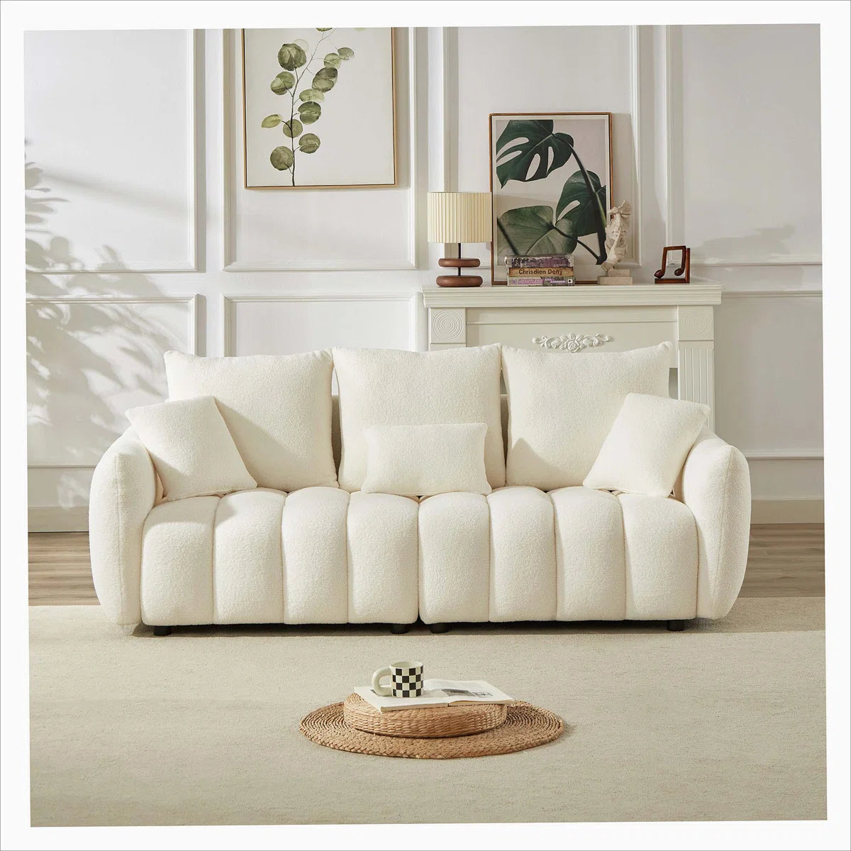 Dalonna  6 Seater Boucle Sofa
