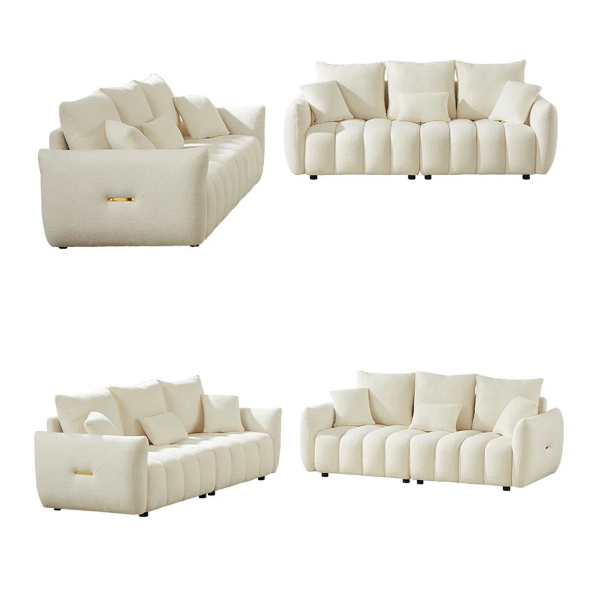 Dalonna  6 Seater Boucle Sofa